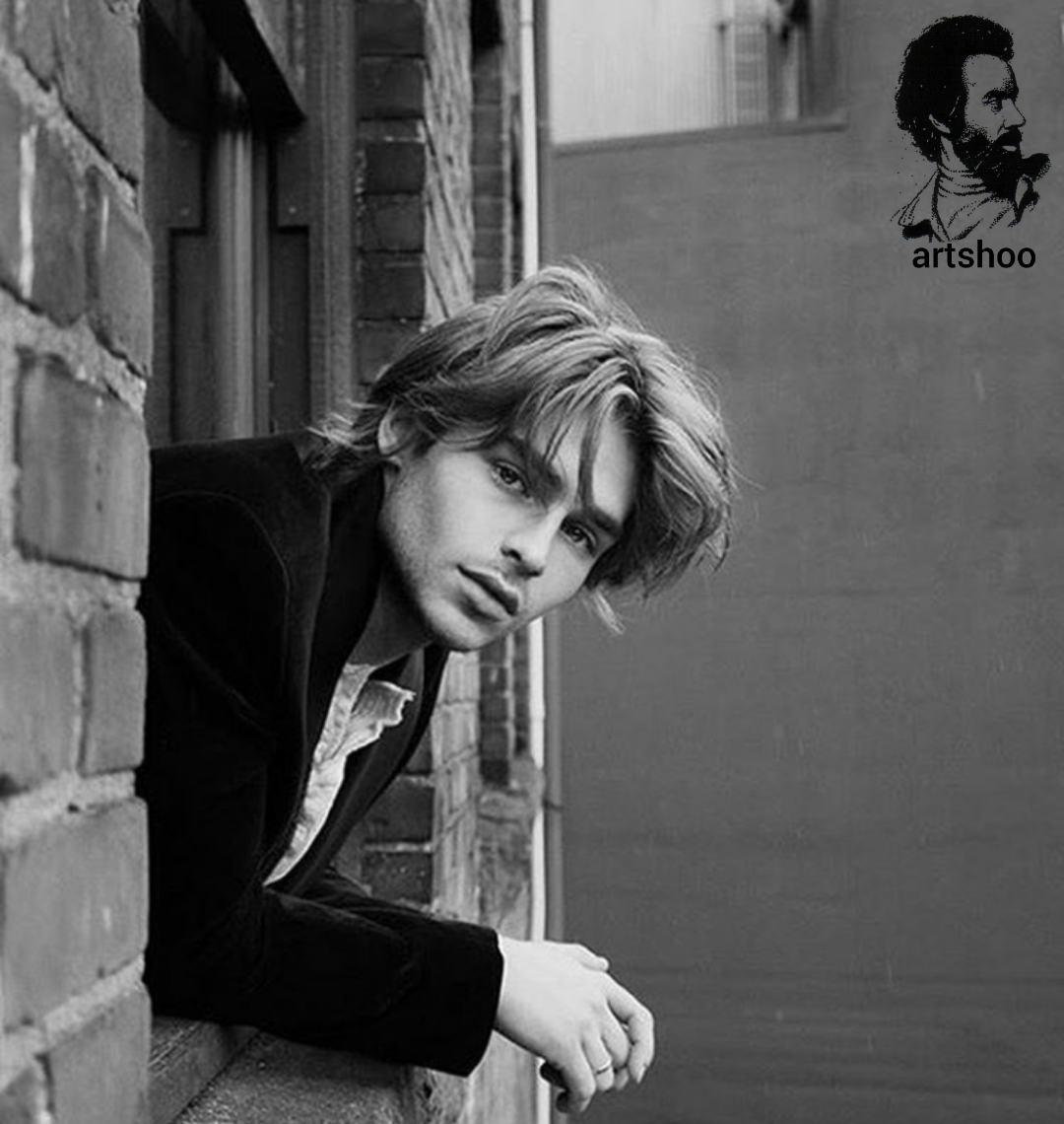 مدل پرتره سیاه قلم